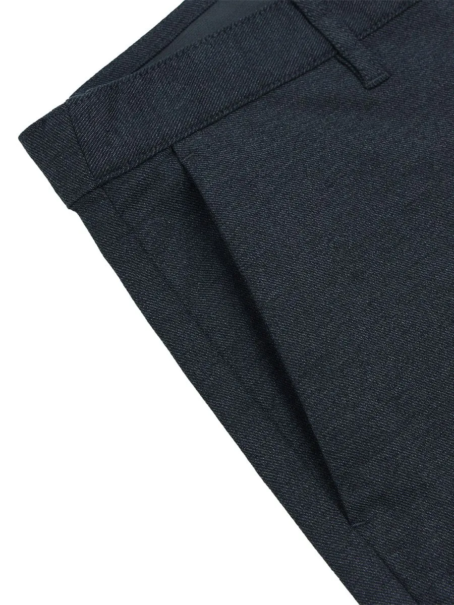 GIORDANO Men's Low rise Slim Taper Super Stretch Pants DK heather grey