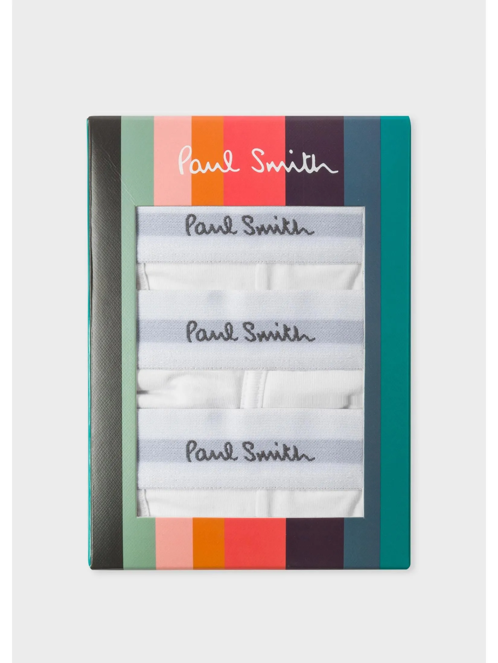 PAUL SMITH Underwear Mens M1A-914-M3PK-01 Men Trunk 3 Pack Plain White