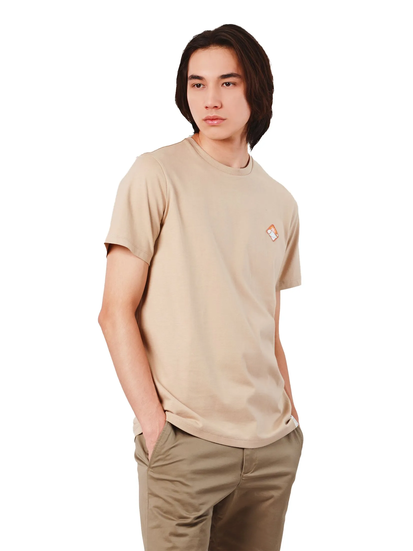 JOHN HENRY Men's T-Shirts (Slim Fit) Rejuvenate Vacation Brown