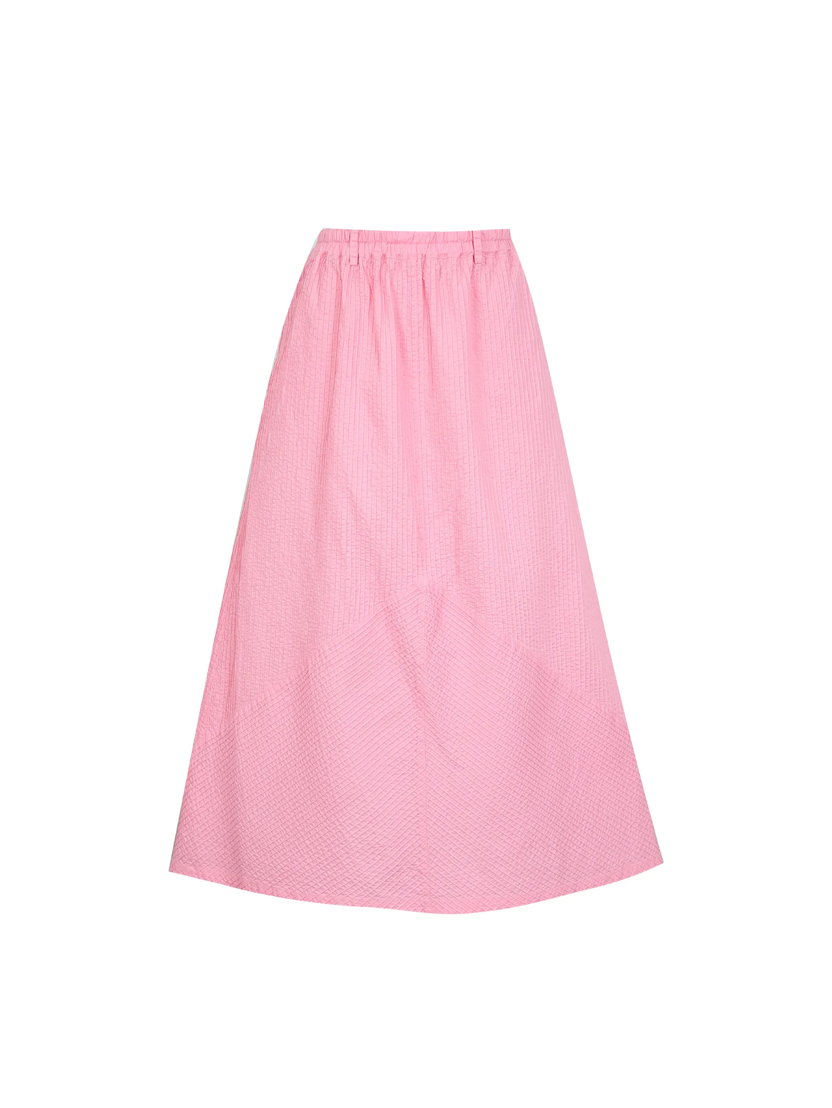 YACCOMARICARD Woman This skirt The way the pin-tucks in the front cross over Pink