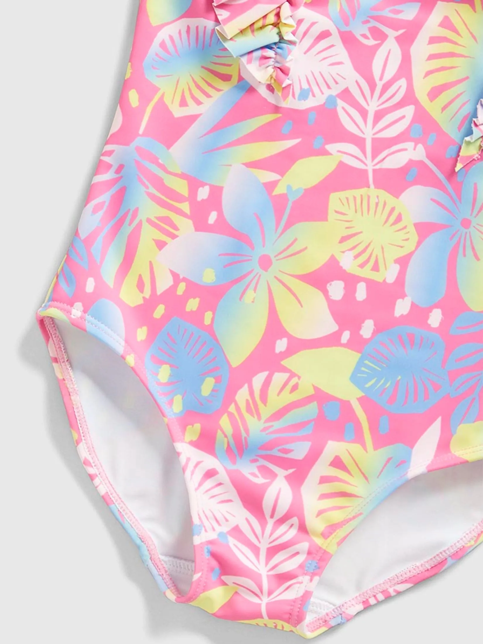 MOTHERCARE Girl Swimsuit One Piece Tropical Print Multi-Color