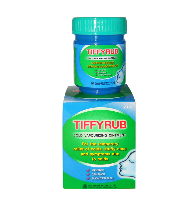 Мазь от простуды Tiffy Rub с ментолом 20 гр