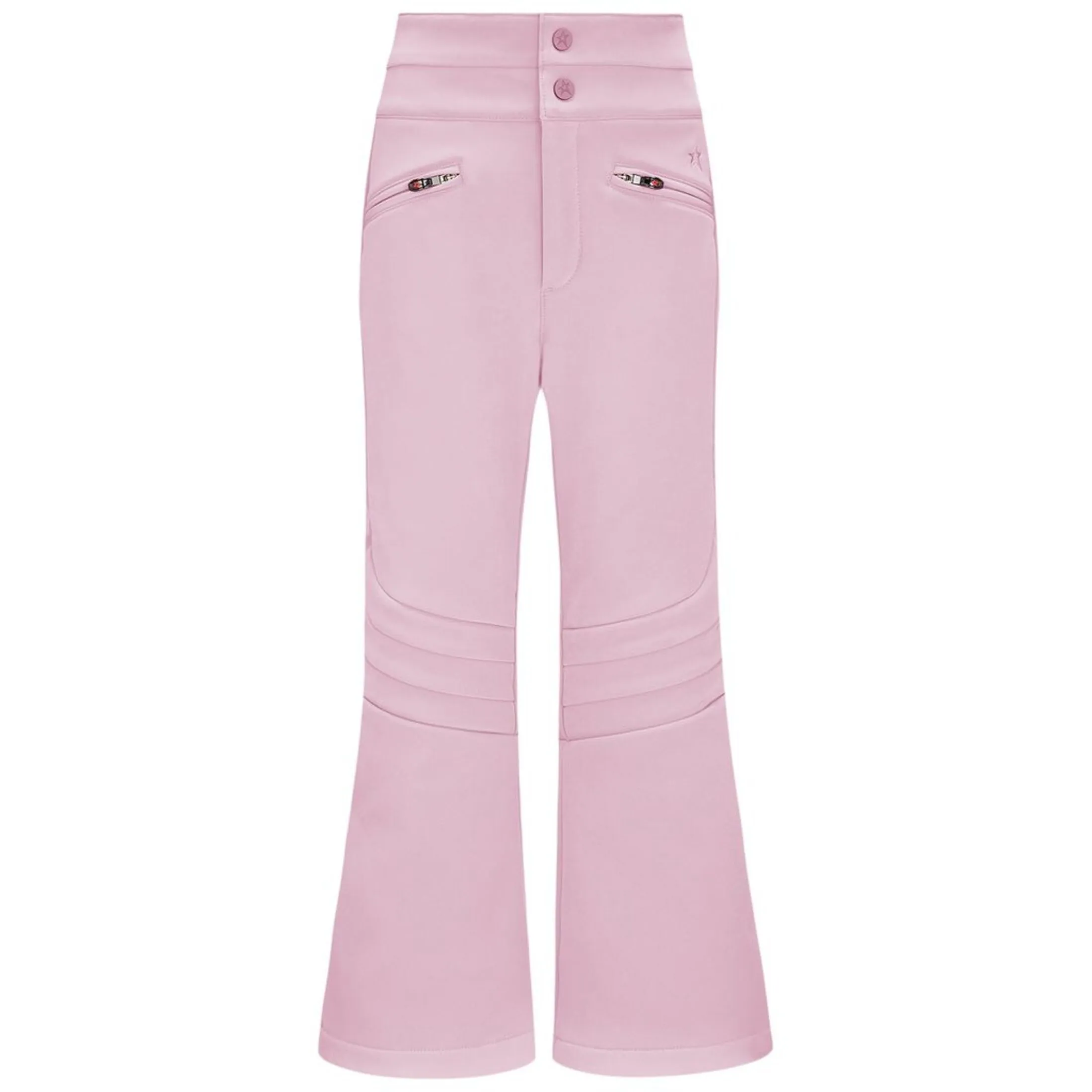 PERFECT MOMENT AURORA HIGH WAIST FLARE PANT IN PALE PINK