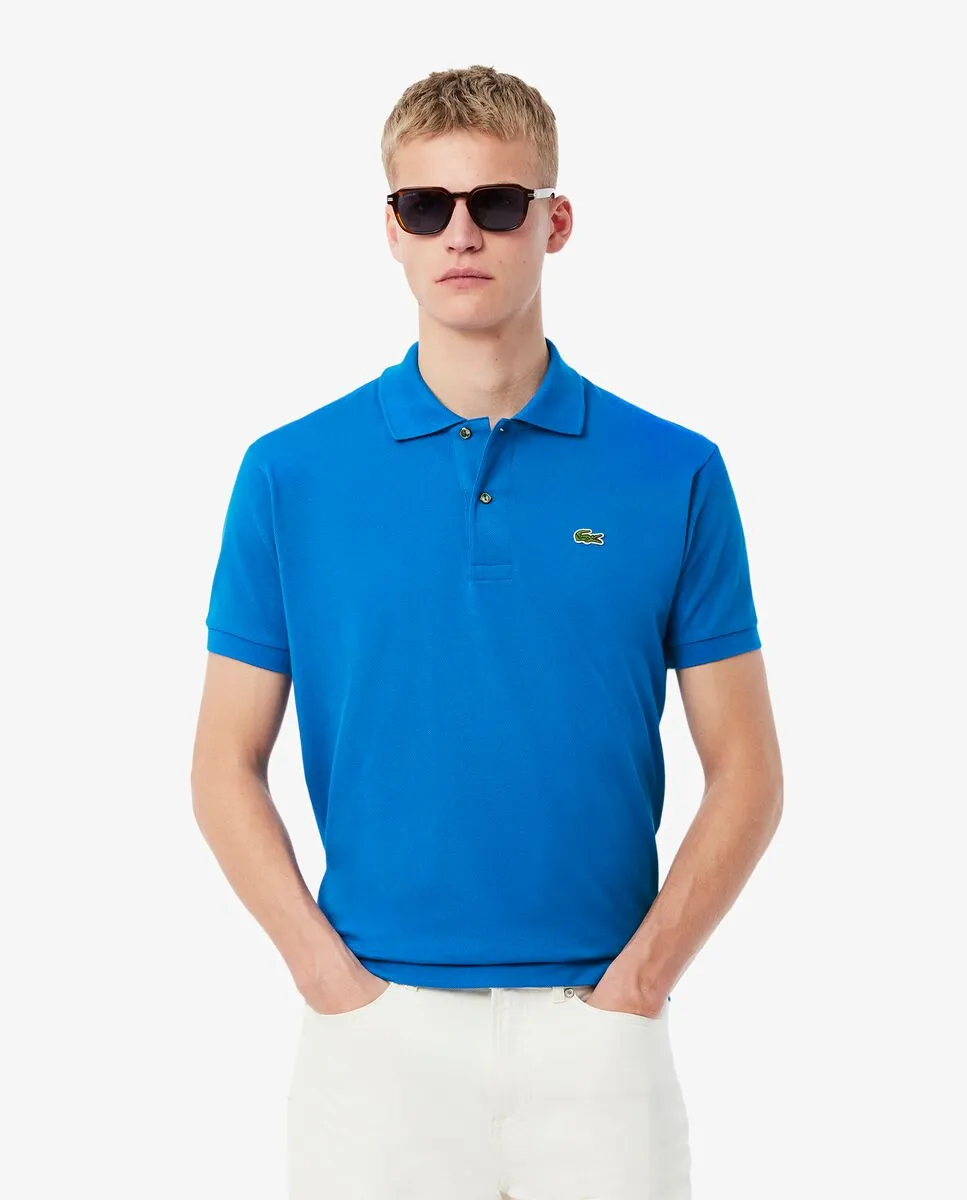 LACOSTE Classic Fit L.12.12 Original Piqu  Polo Shirt Blue