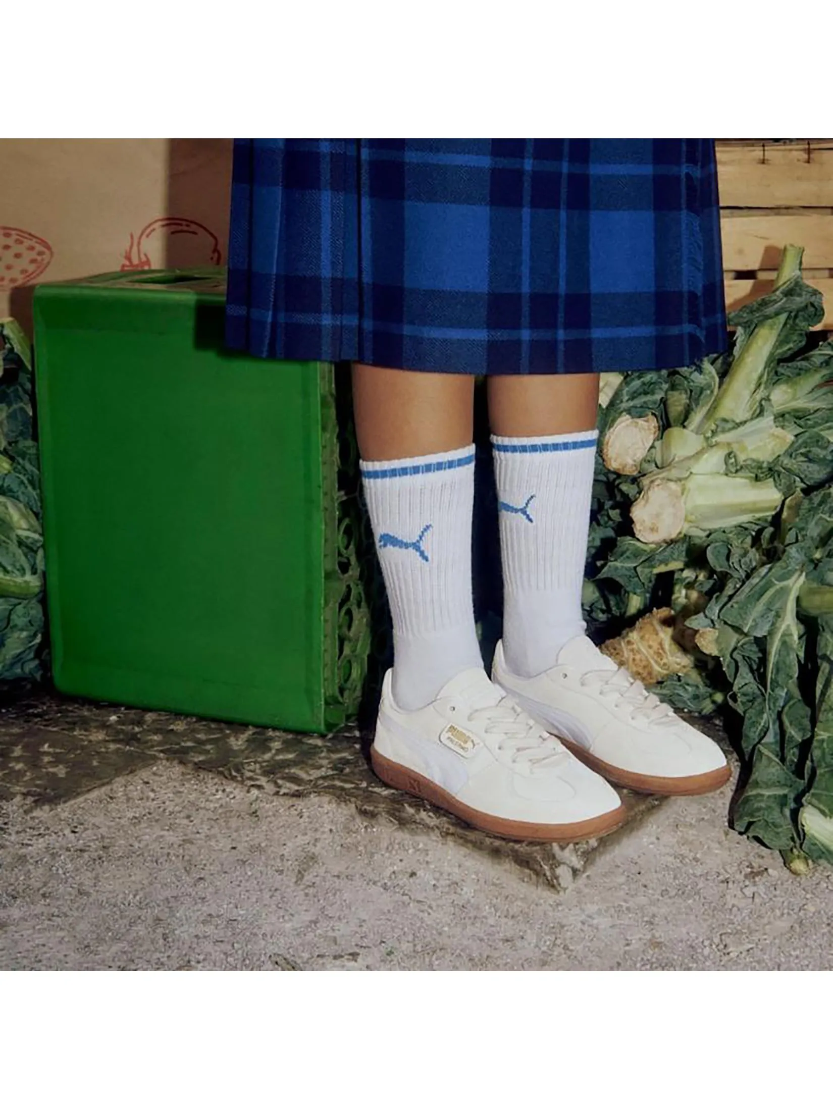 PUMA Unisex Sneakers Palermo Alpine Snow-PUMA White