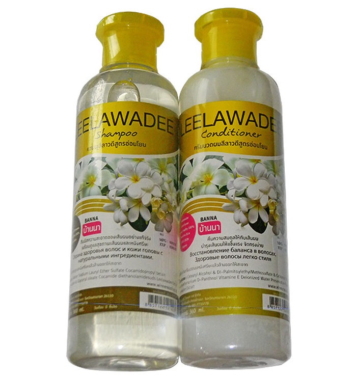 Шампунь и кондиционер с франжипани Banna 360 и 360 мл