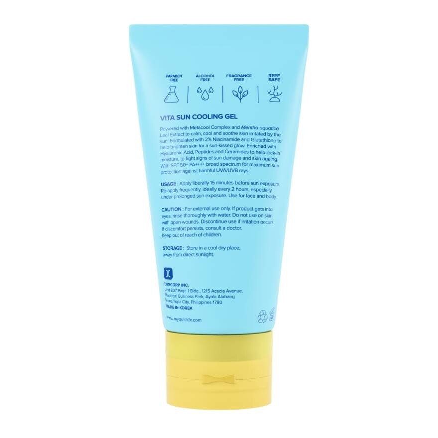 QuickFx Vita Sun Cooling Gel SPF50+PA++++50ml.