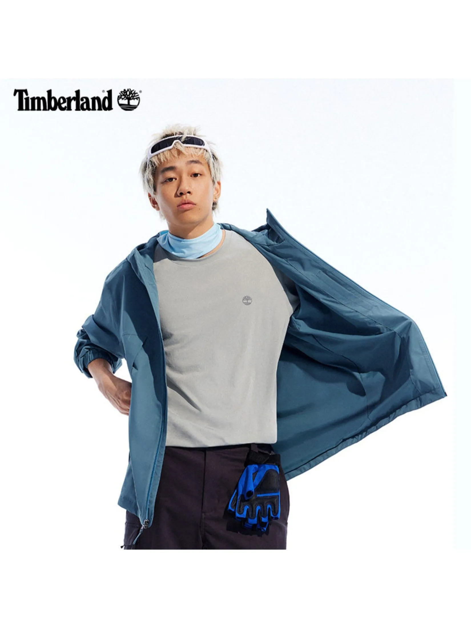 TIMBERLAND Men's Quick Dry Short Sleeve T-Shirt Grey