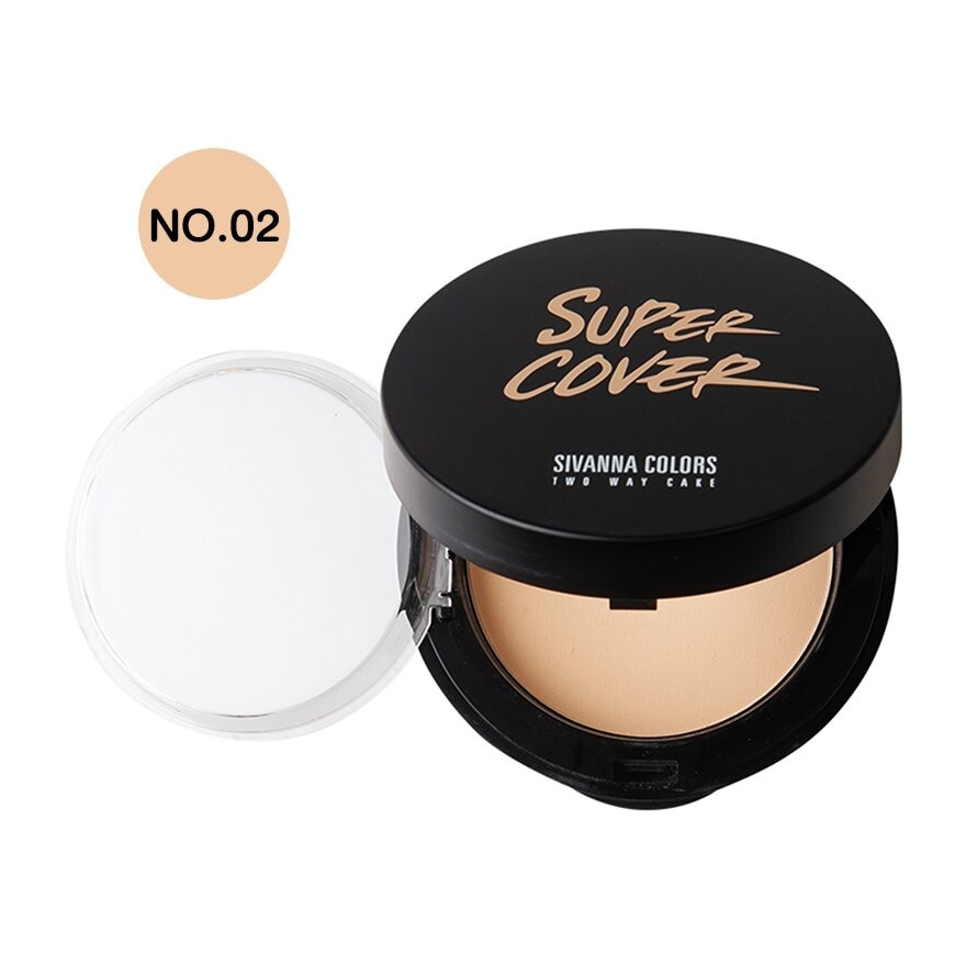 Sivanna Super Two Way Cake Powder 02 - 01 Light Beige