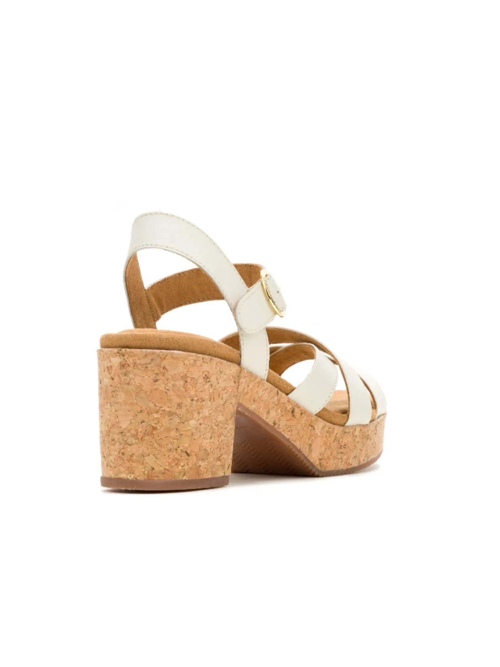 HUSH PUPPIES Women's Shoes Sandals Heels  - WHITE