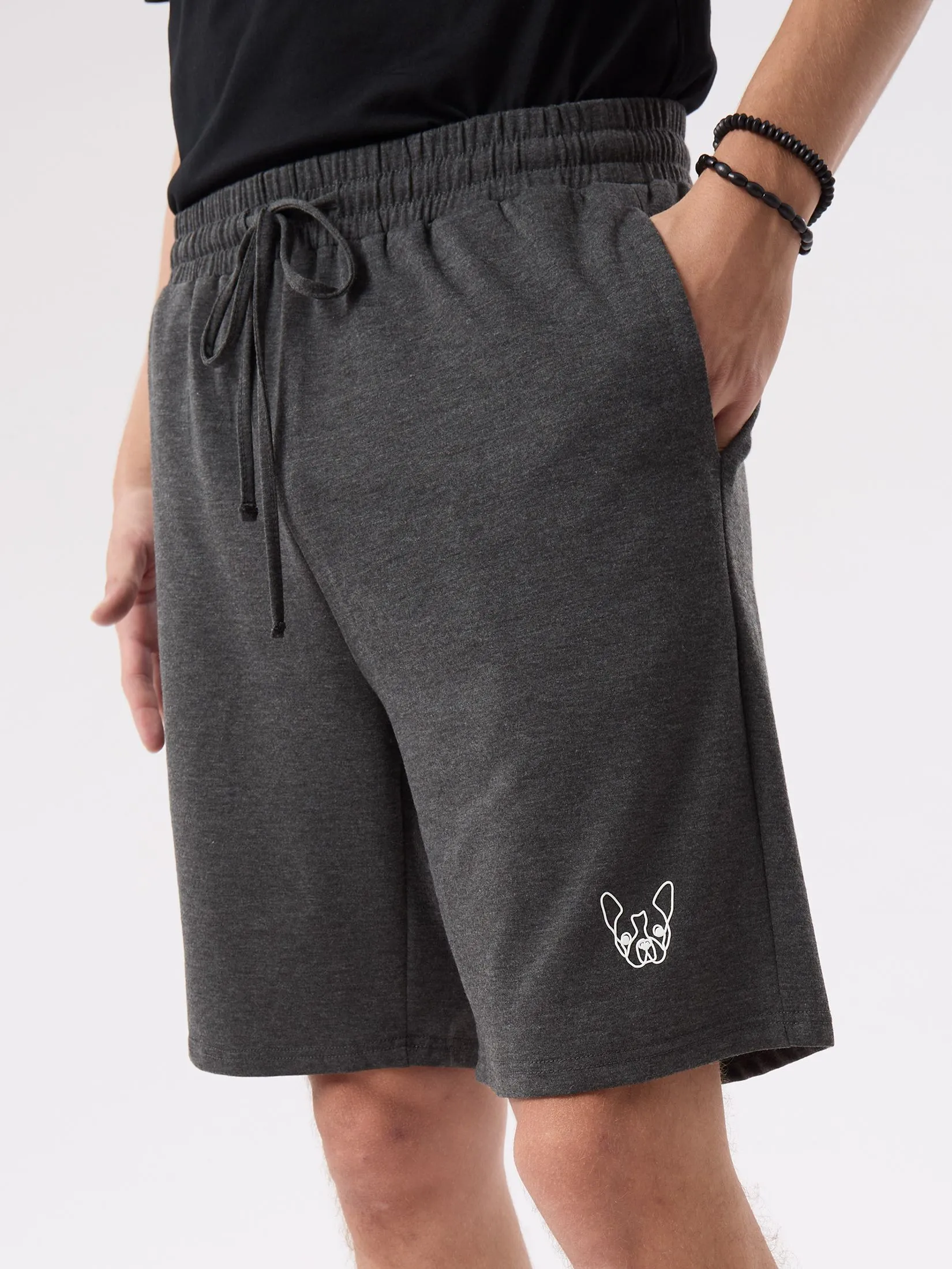 ESP Frenchie  Sweatshorts Men Dark Grey