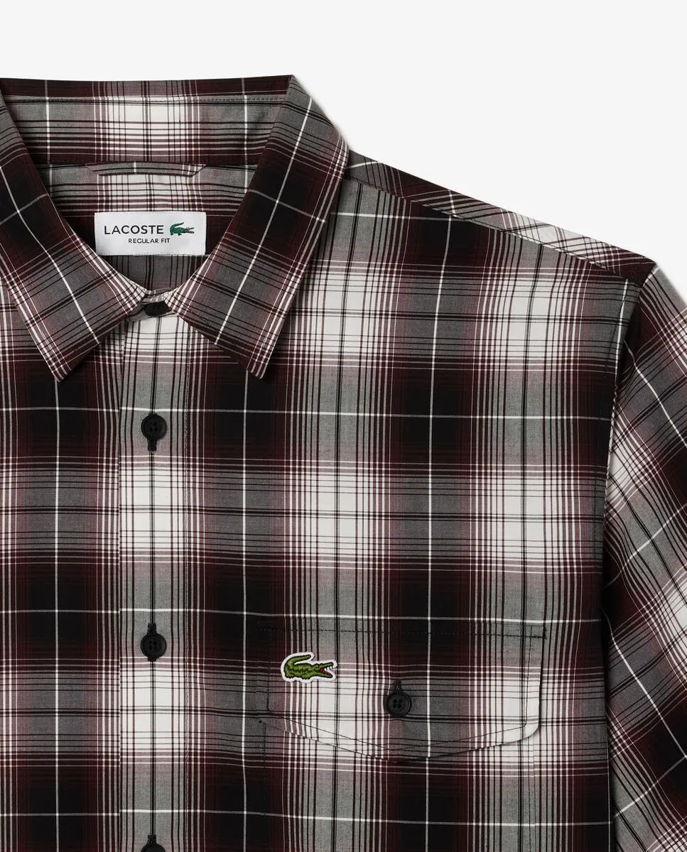 LACOSTE Regular Fit Short Sleeved Shirt Red