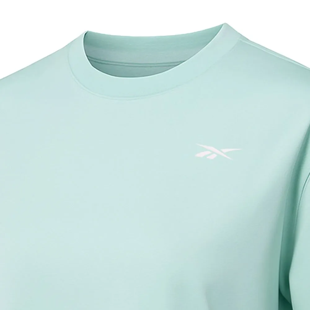 REEBOK ID Basketball Oversize Mesh Crop Women Training T-Shirt Green - RE099AP246ENTH