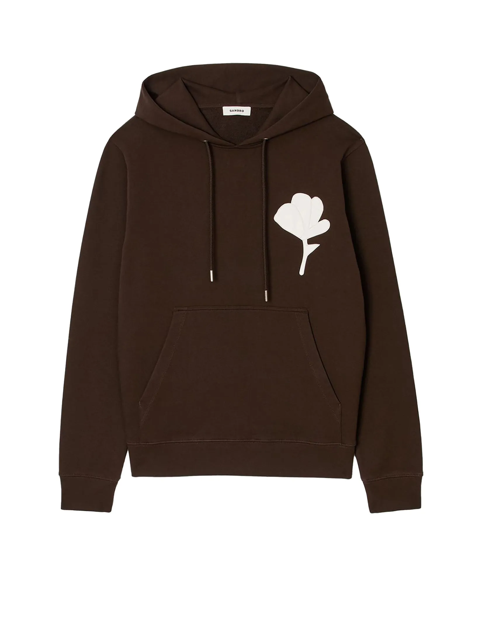 SANDRO Sweatshirt With Flower Patch
