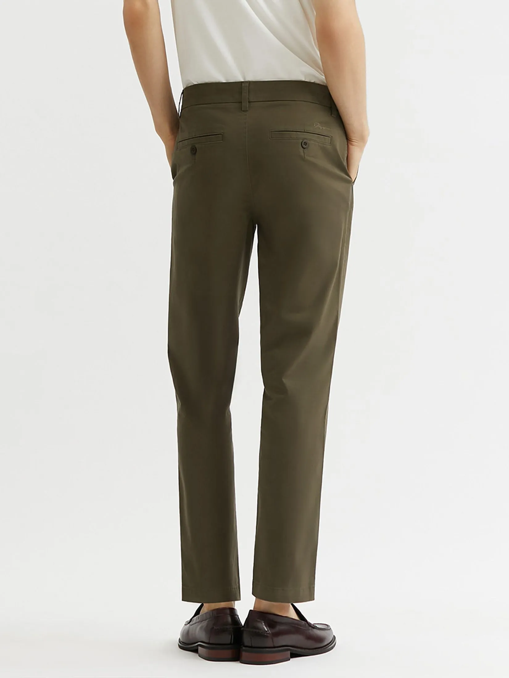 DAPPER DAPPER Everyday Stretch Chino Pants Olive Green