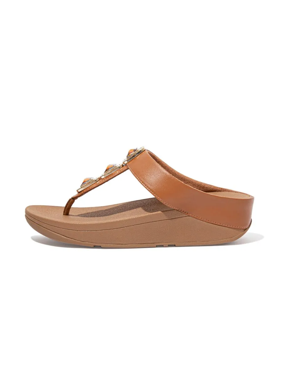 FitFlop™ WOMEN'S FINO CRYSTAL LOCK BROWN