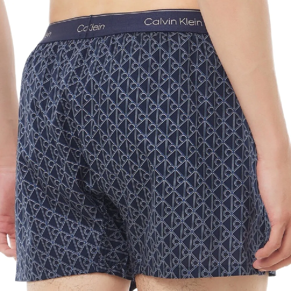 CALVIN KLEIN Men s Cotton Poplin Boxer Navy Blue