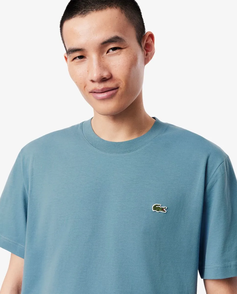 LACOSTE Cotton T-Shirt Blue