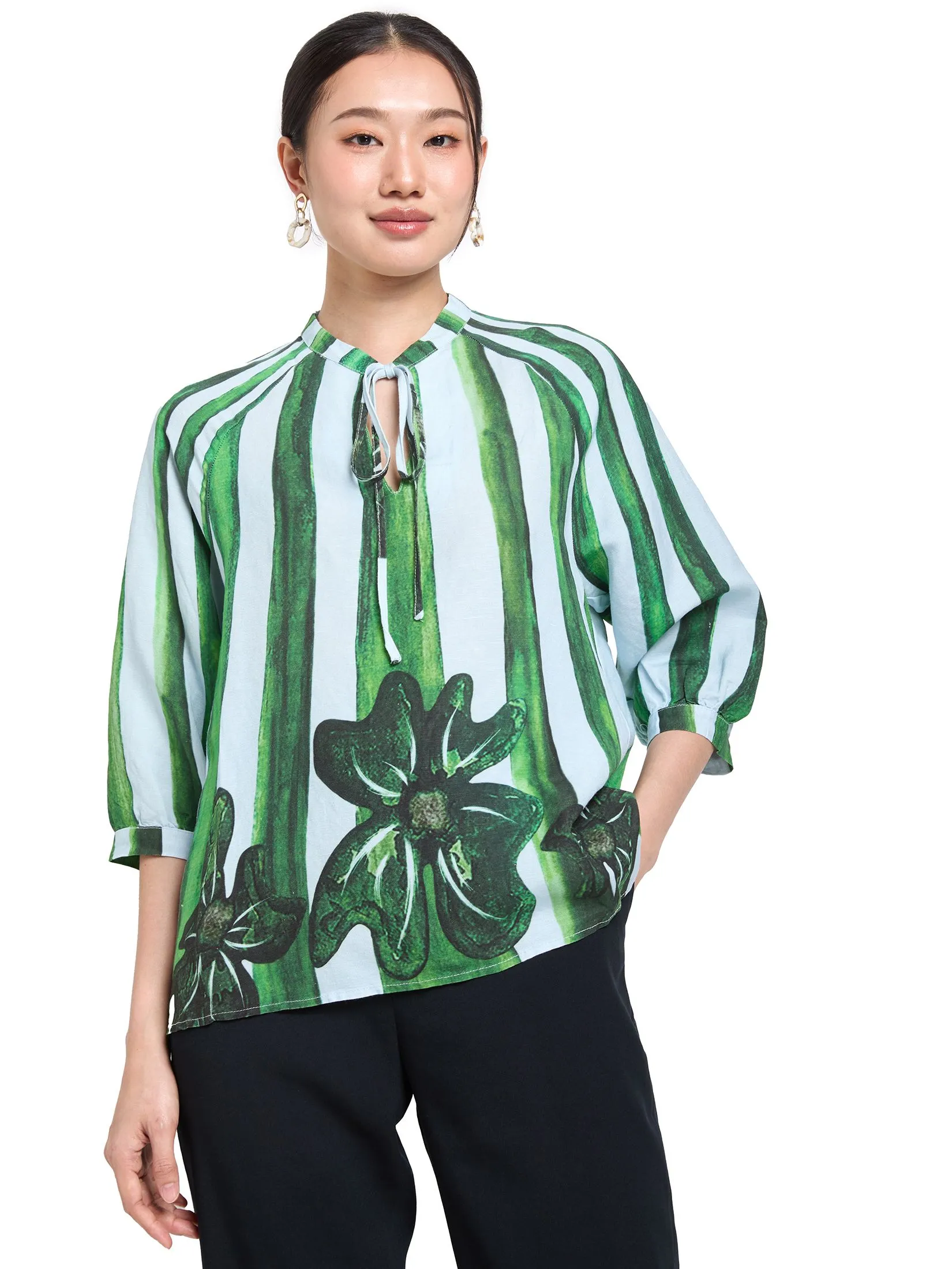 ESTIMATE Women Blouse 3/4 Sleeves Printed