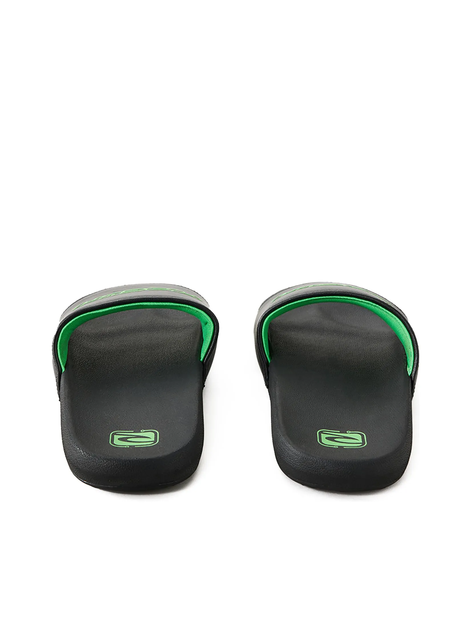 RIP CURL Men Sandals Archive Y2K Slide Open Toe Black/Green