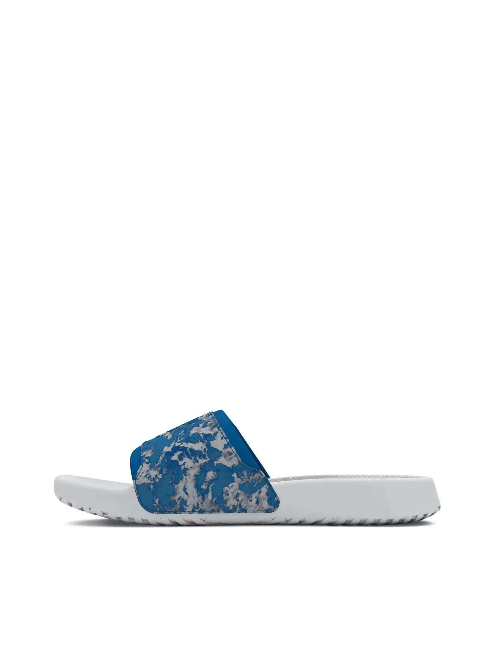 UNDER ARMOUR Men Slides UA Ignite Select Graphic Mod Gray / Photon Blue