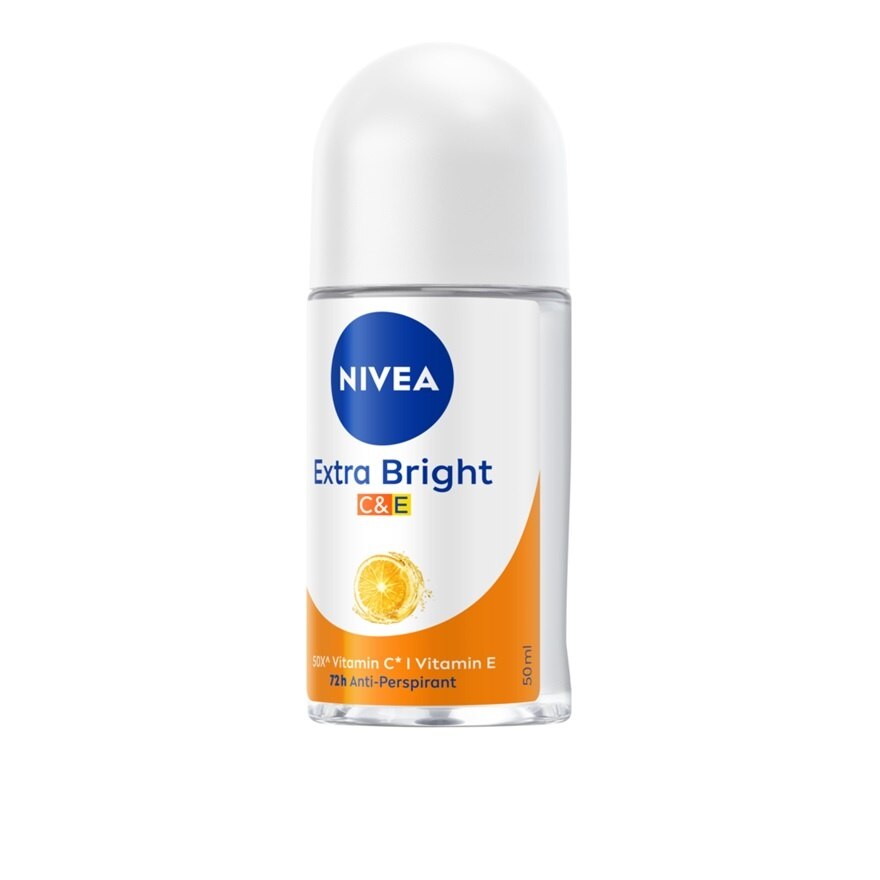 Nivea Roll On Extra Bright CE 50 Ml. โรลออน ลดเหงื่อ ระงับกลิ่นกาย