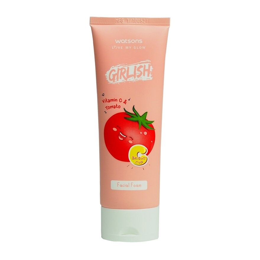 Watsons Girlish Vitamin C  Tomato Facial Foam 100ml.