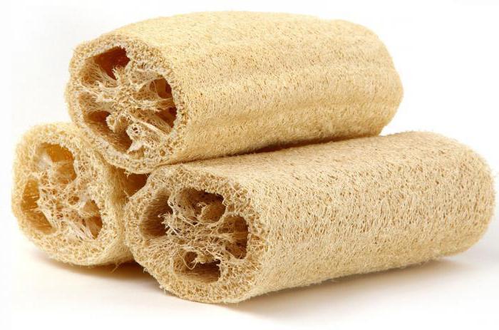 Натуральная мочалка из люфы от целлюлита и для кровообращения 1 или 6 шт