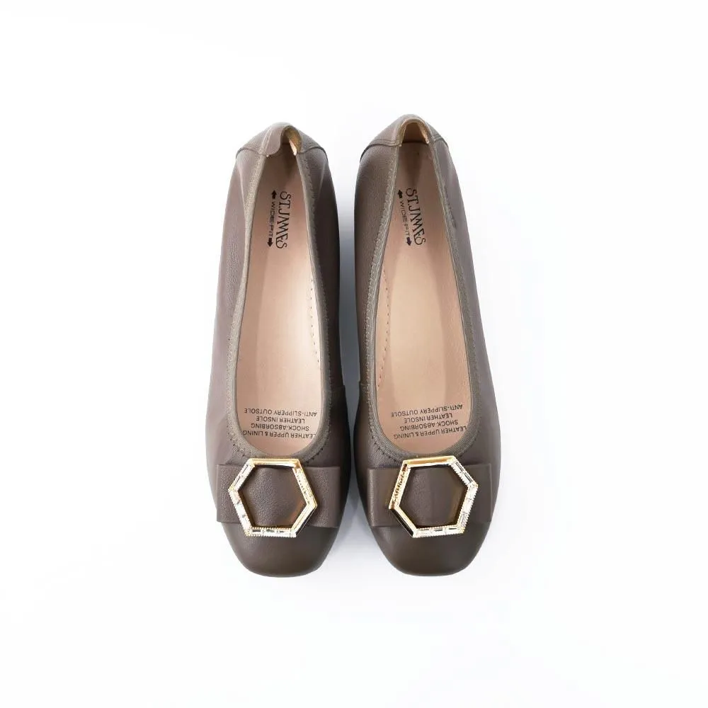 ST.JAMES WEDGES OXFORD-D.KHAKI