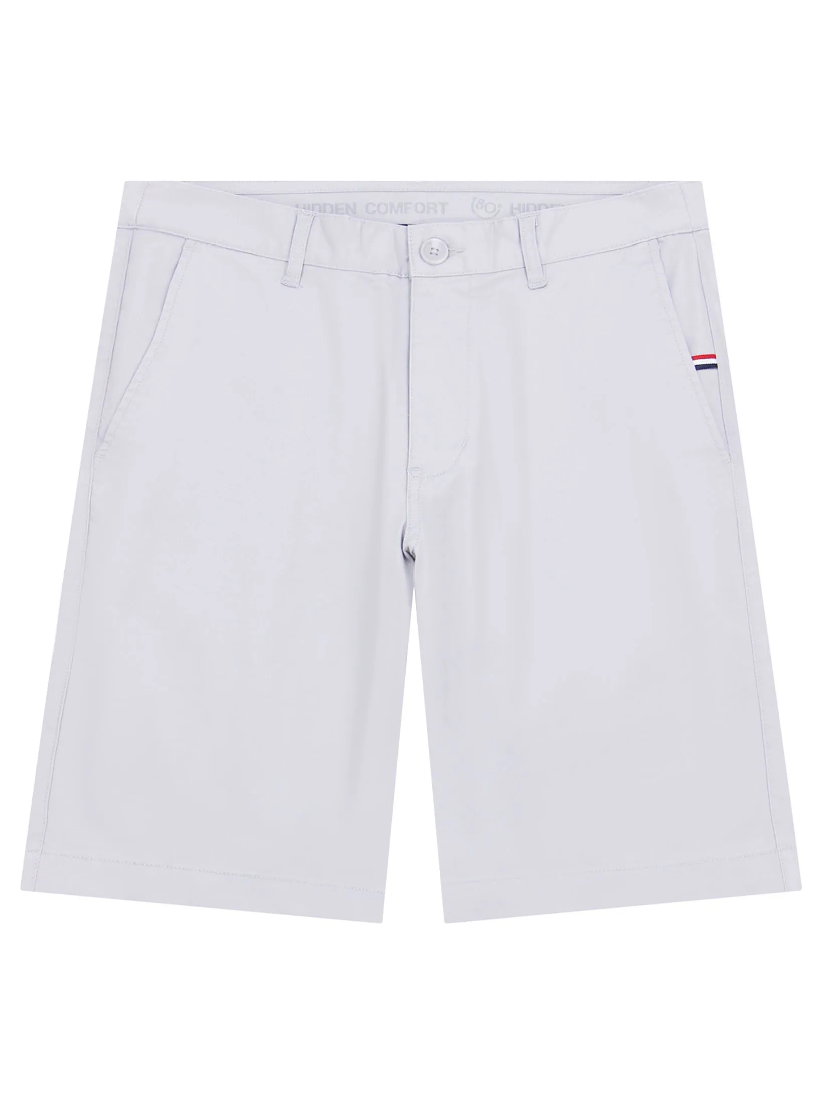 GIORDANO Men's Slim Taper Bermuda Shorts (180° Elastic Waist) Dolphin Grey