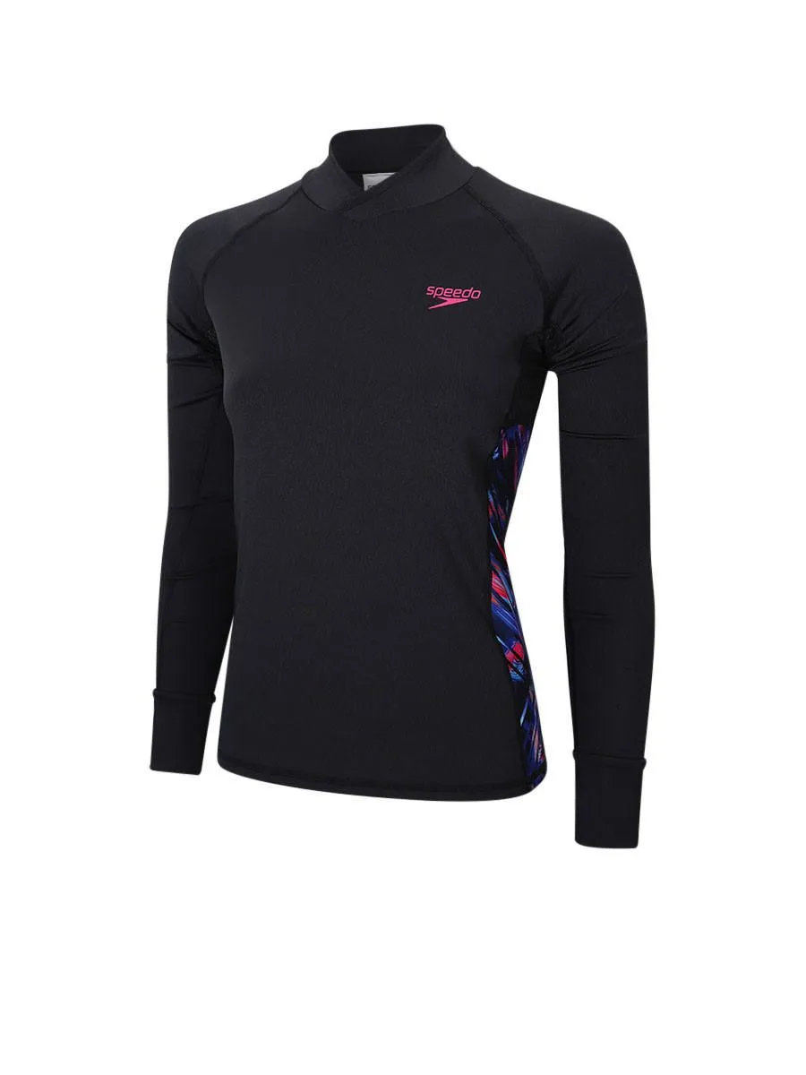 SPEEDO Women Rashguard Deluxe Long Sleeves Breathable Black - SP111SP679DWTH Size - L