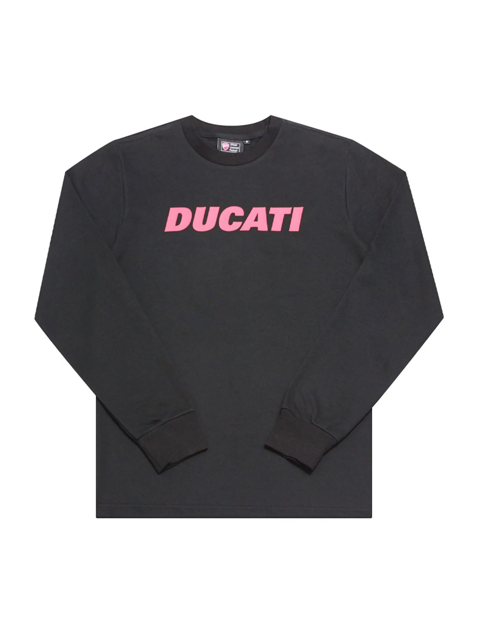 DUCATI BLACK Sweater Woman Long sleeve T-Shirt DCT 52 048