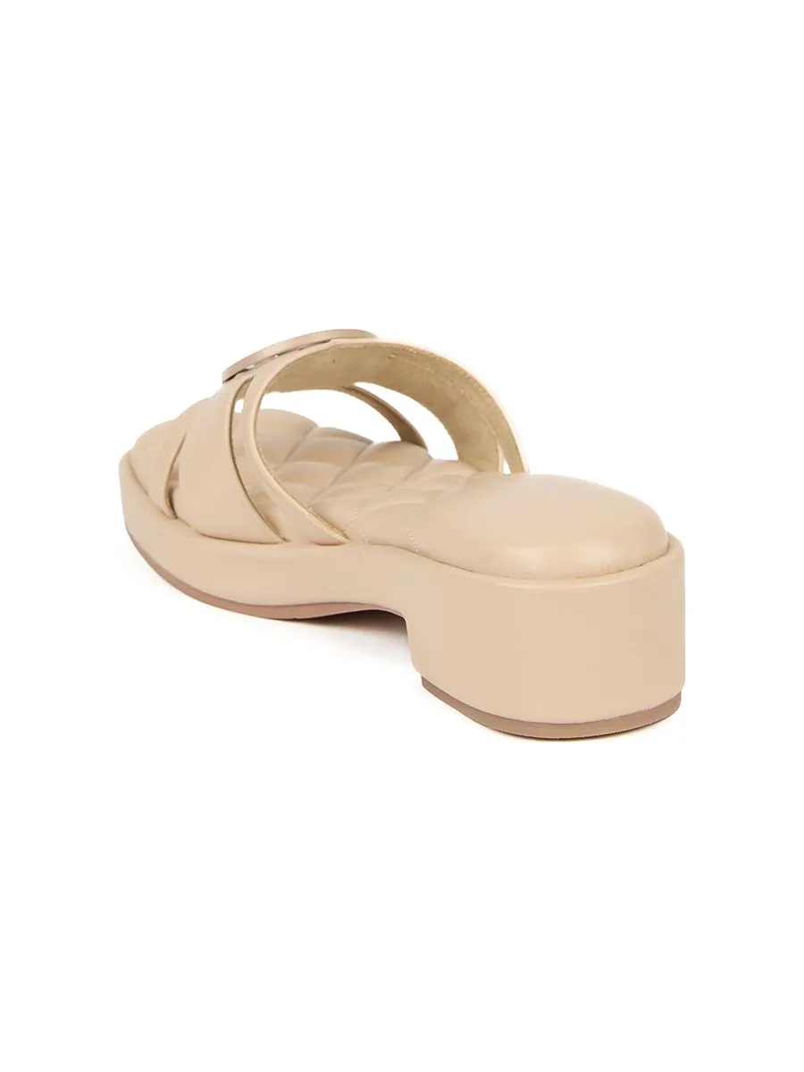SHU WOMEN  PALETTE SOFT 1.5” SIGNET SLIDING WEDGES-VERY NUDE