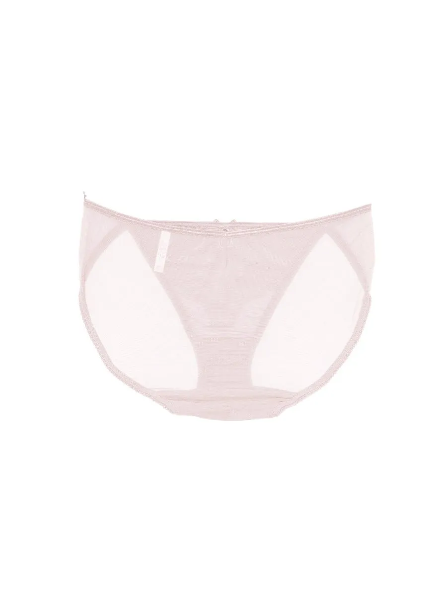 BSC LINGERIE Women Bikini style see-through lace BU1618 Brown