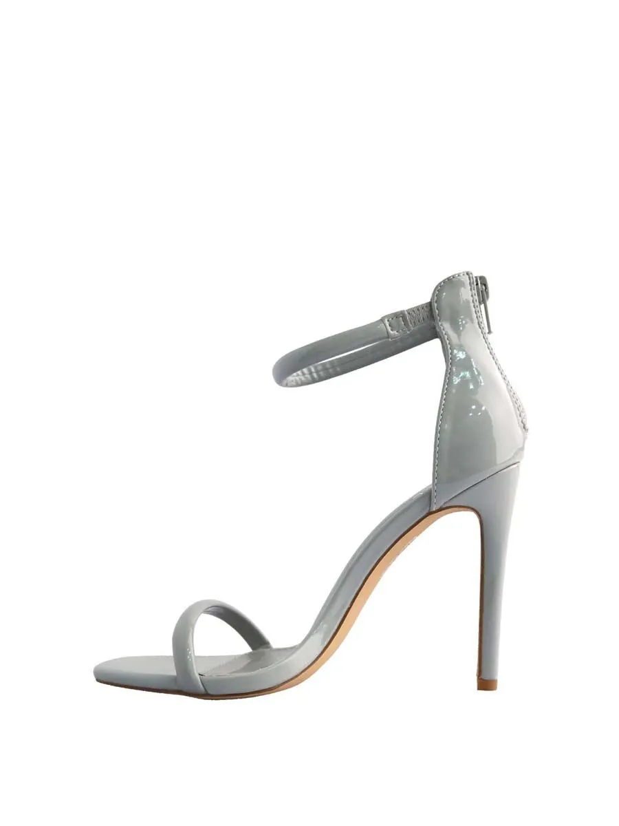 VILLAINS SF ARLENE Women's Heeled Sandals GREY PATENT