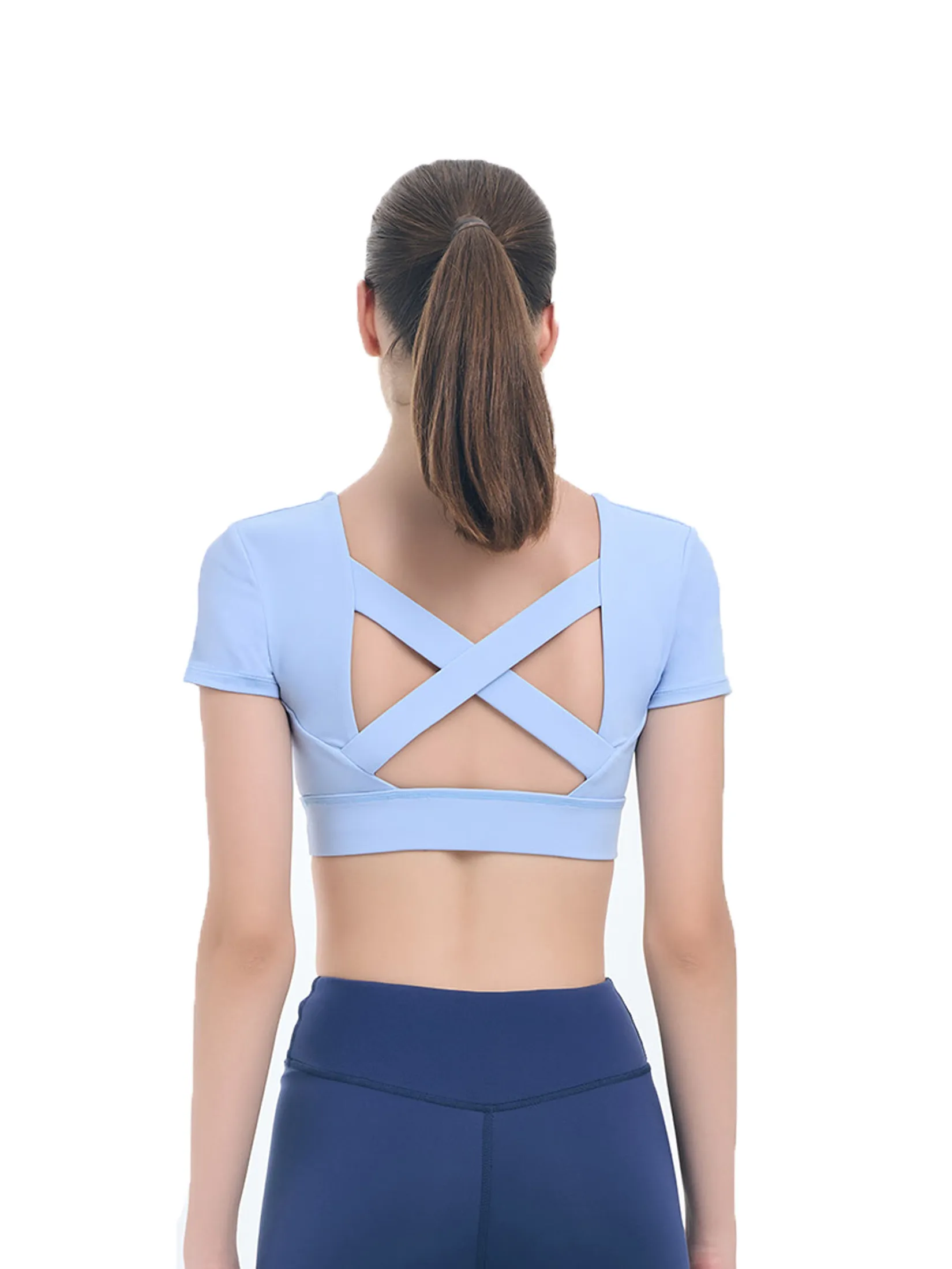 VANESSE Light Blue LADIES CROP BRA (029093)