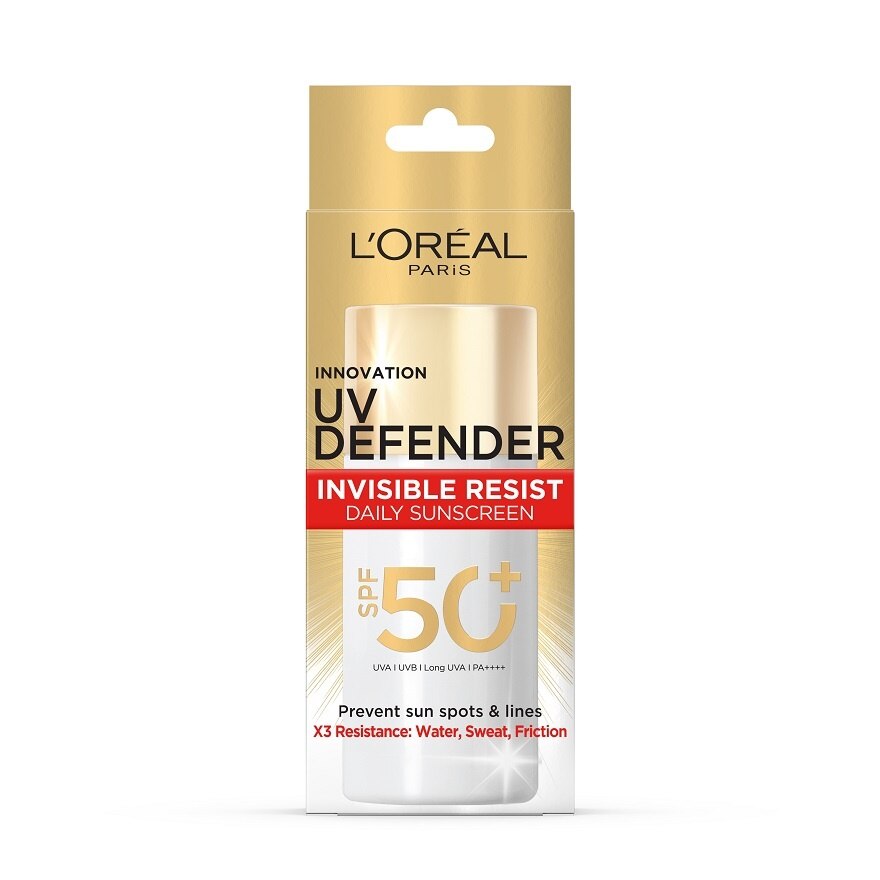 L'Oreal Paris UV Defender Invisible Resist Daily Sunscreen SPF 50+ 50 Ml.