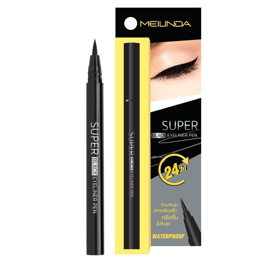 Meilinda Eyeliner Pen Super Black 0.7g.