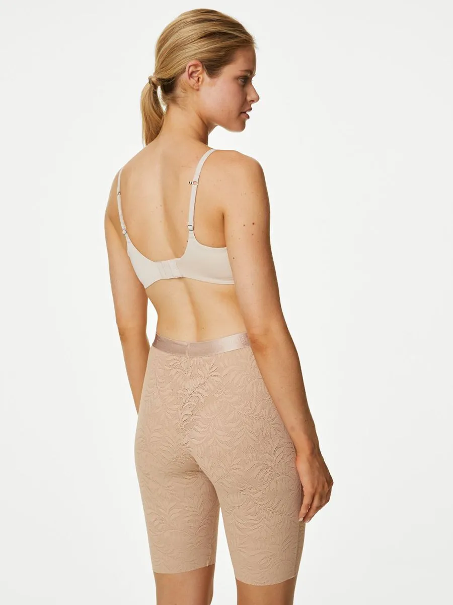 MARKS & SPENCER Women Cycling Shorts Light Control Flexifit Lace Rose Quariz