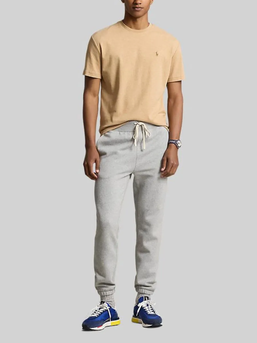 POLO RALPH LAUREN Men Tee-Custom Slim Fit Soft Cotton T-Shirt-Medium Beige-260