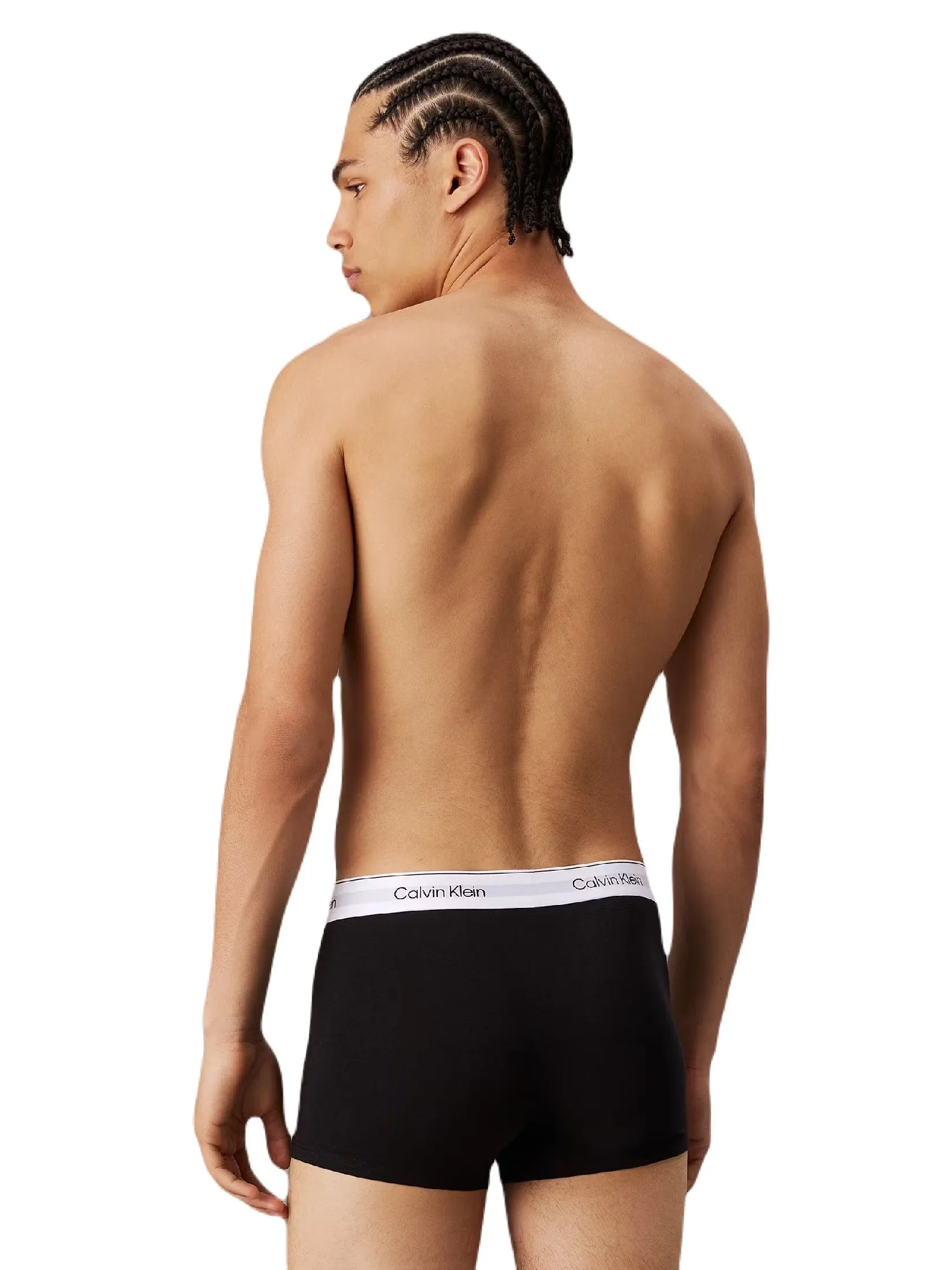 CALVIN KLEIN Men's Icon Cotton Stretch Trunk 3Pack Black