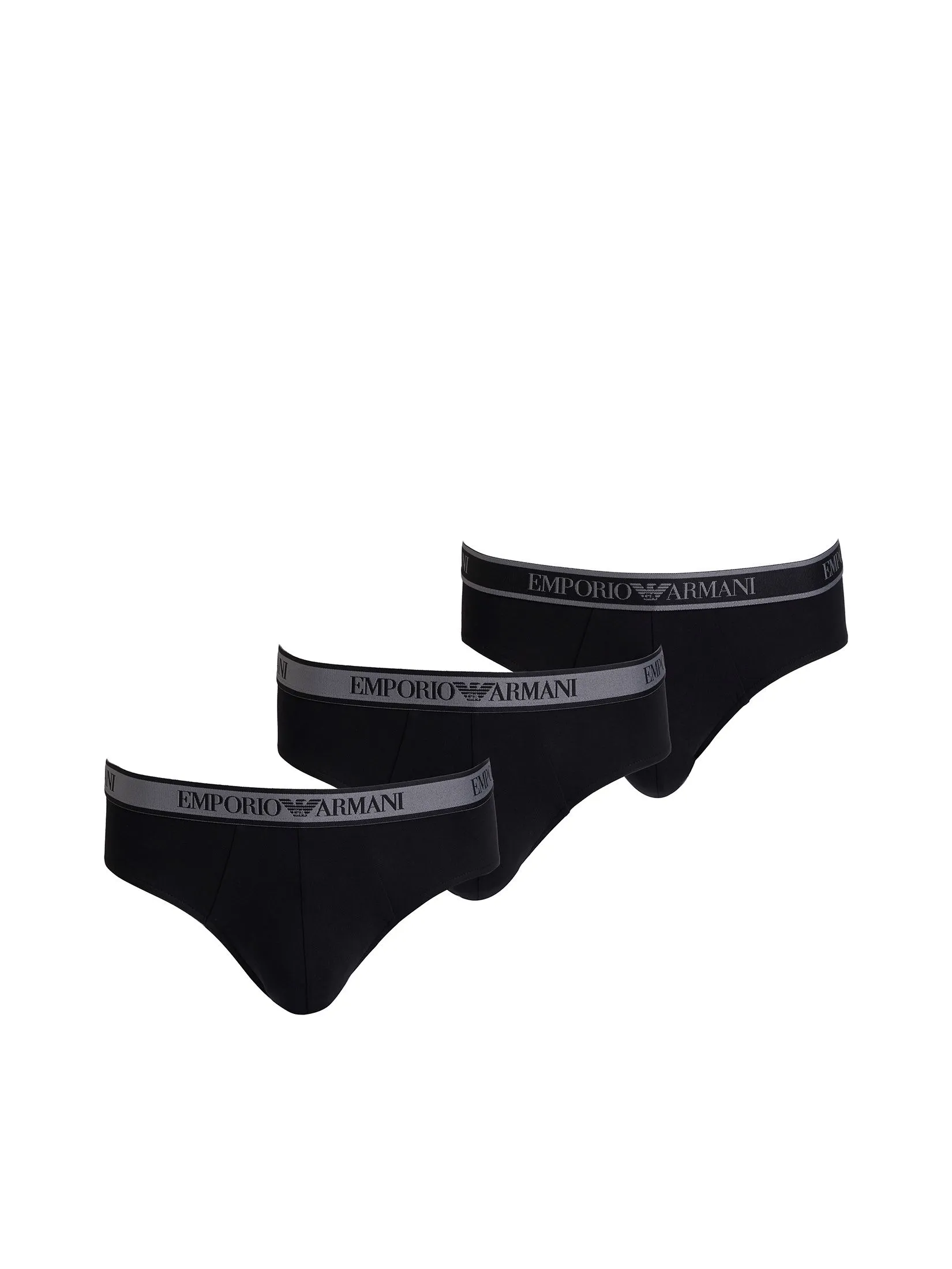 EMPORIO ARMANI Men Brief 3 Pack FW25 MC406 Black/Black/Black