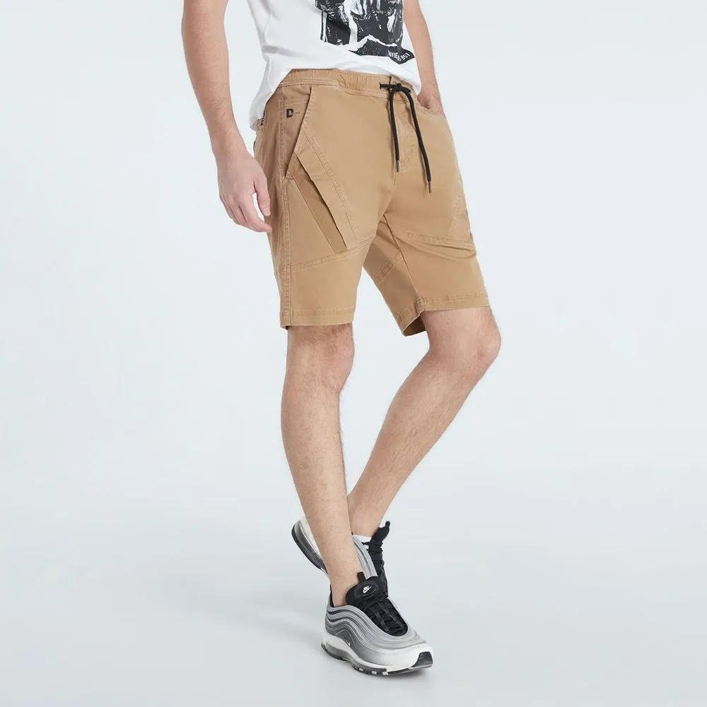 DAVIE JONES KHAKI FABRIC SHORT SH0005KH