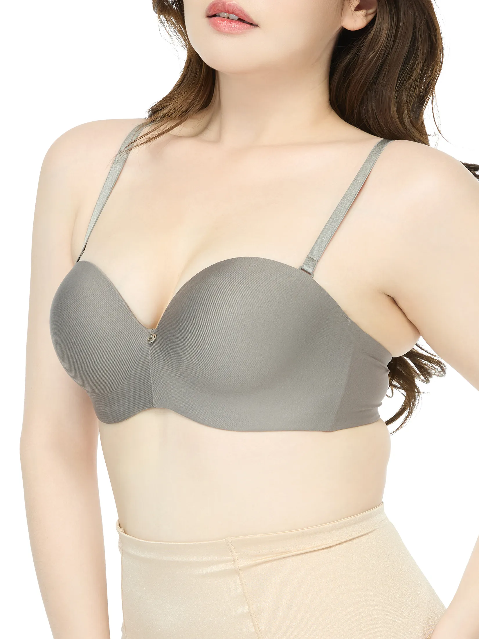 WACOAL Women Curve Diva Underwired Strapless bra Green