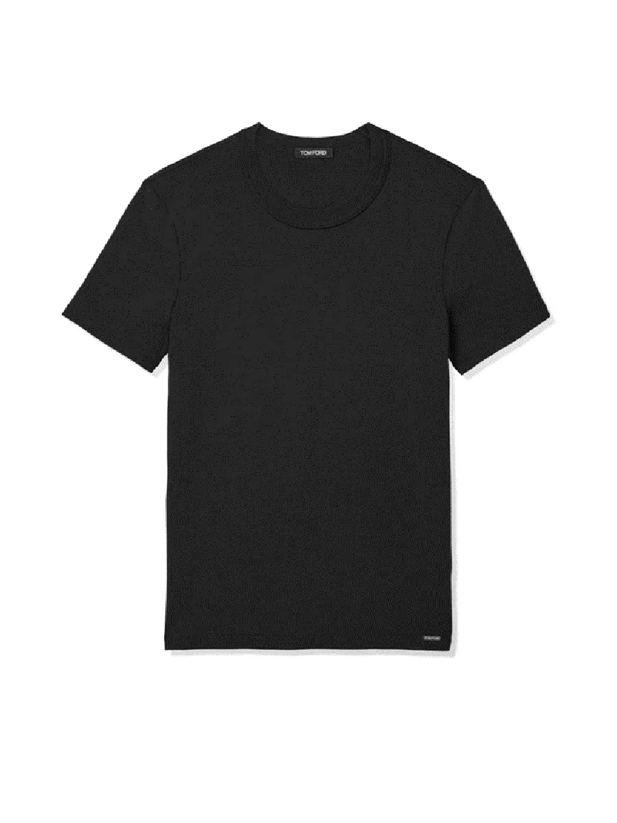 TOM FORD UNDERWEAR Men T-Shirt Cotton Crewneck Black