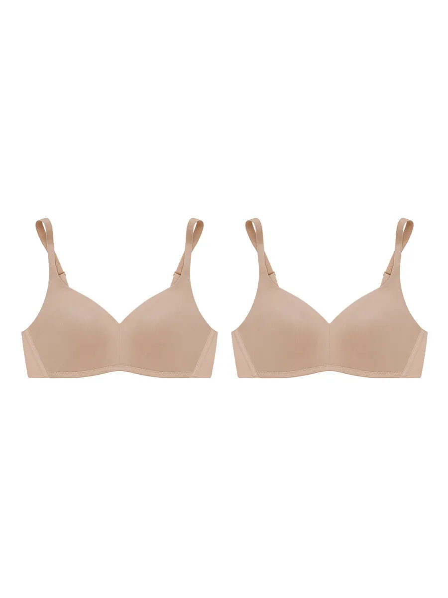 SABINA [Pack 2 Price] Bra Seamless Fit Perfect Bra Collection - Nude