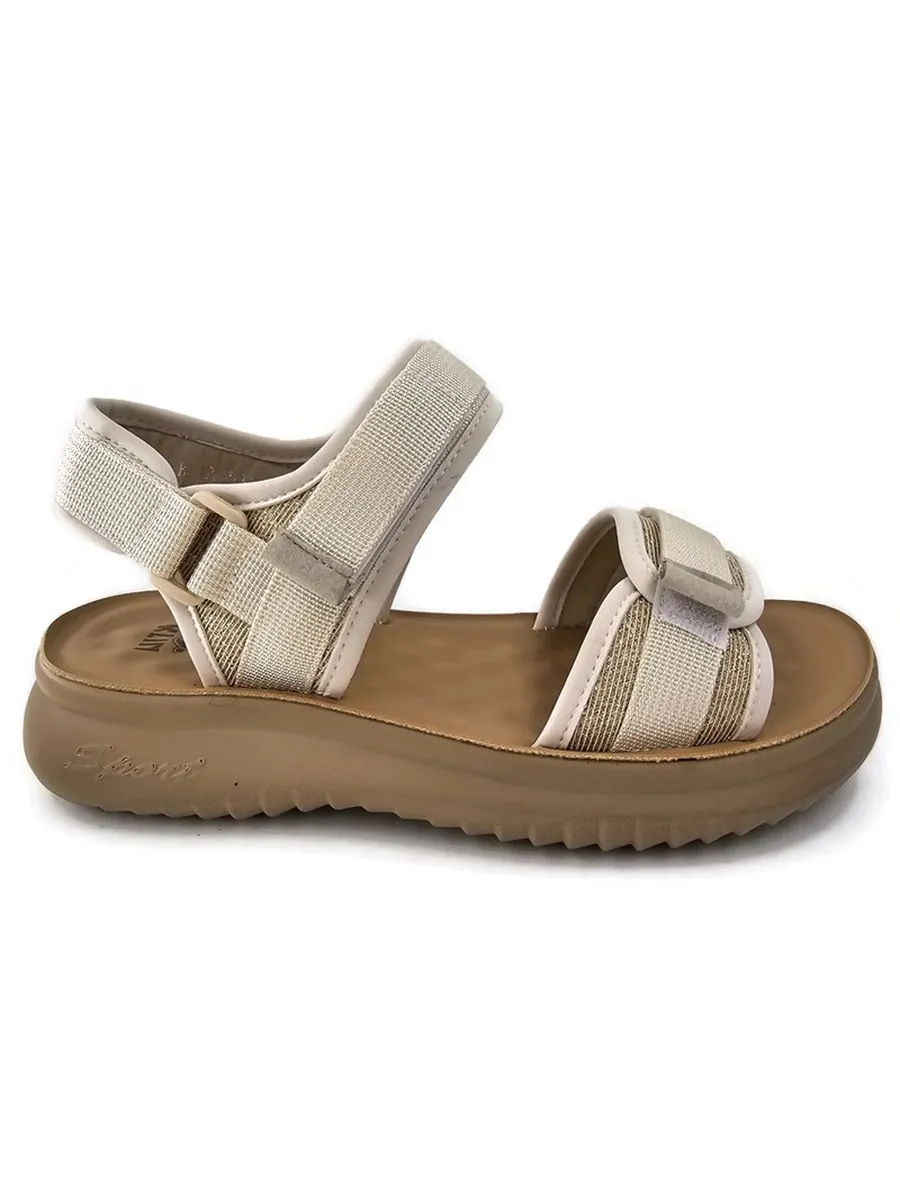 KLIN Woman Slingback Sandals Cream