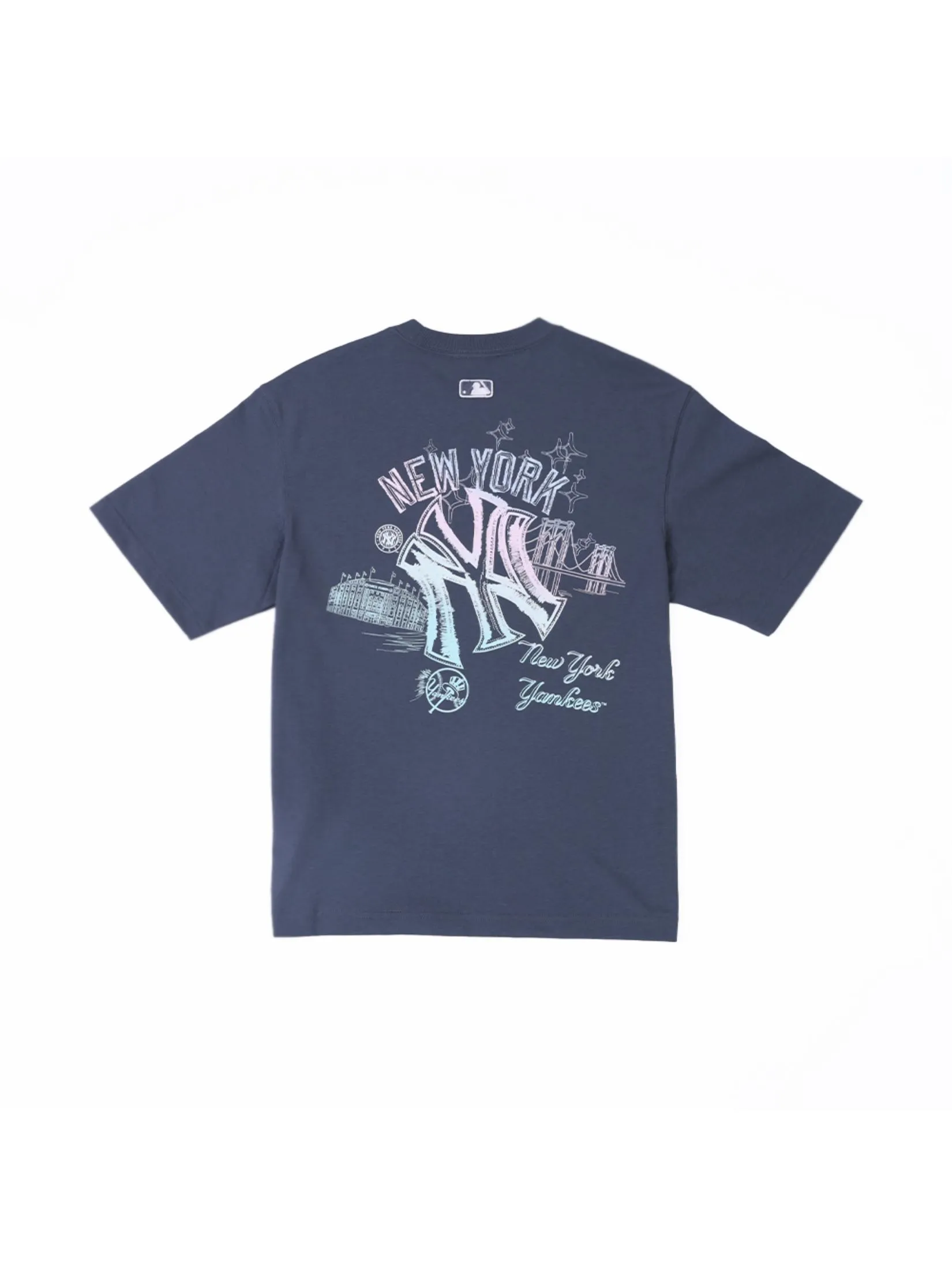 MLB Unisex Basic Street Graphic Over Fit T-Shirts Model 3ATSB6553 50GRD Dark Grey