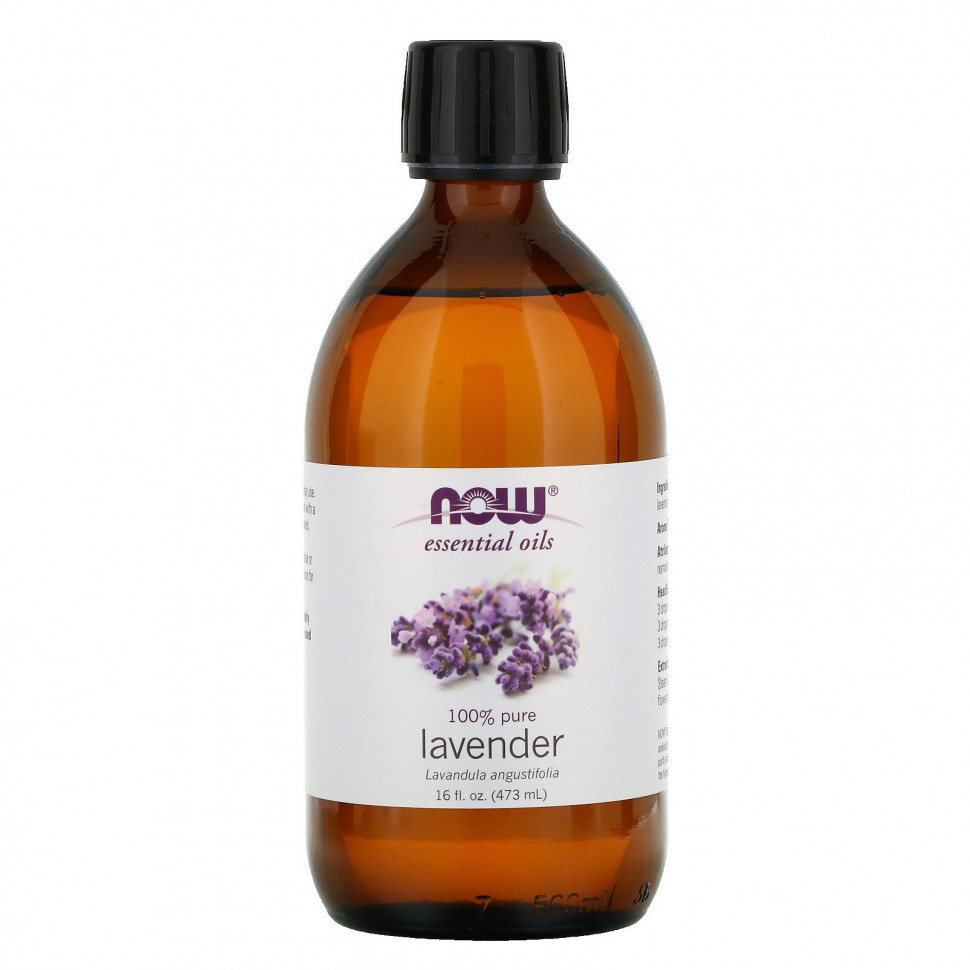 NOW Foods, Эфирные масла, лаванда, 16 жидких унций (473 мл)