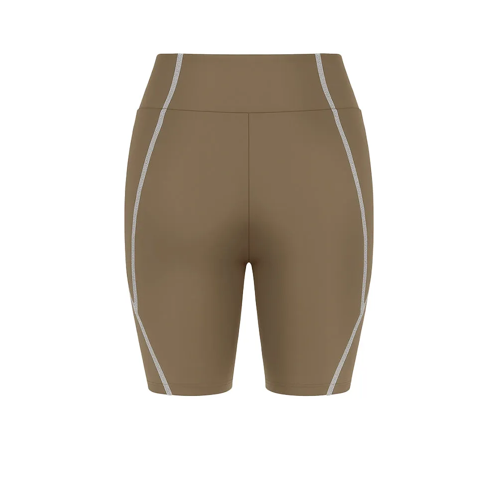 SPEEDO Wavechasers 2.0  Sun Protection Mid Leg Women Swim Shorts Brown - SP111SP866ENTH